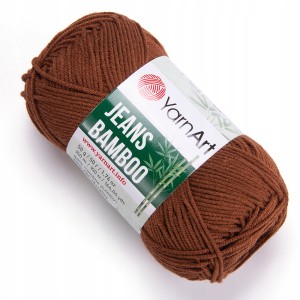 WŁÓCZKA YarnArt Jeans Bamboo 133 Brązowy