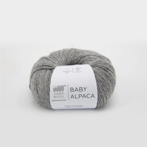 Włóczka Gabo Wool Baby Alpaca 401 Jasny Szary