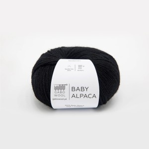 Włóczka Gabo Wool Baby Alpaca 500 Czarny