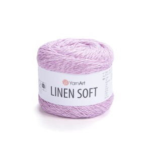 WŁÓCZKA YarnArt Linen Soft 7321 Perłowy Róż