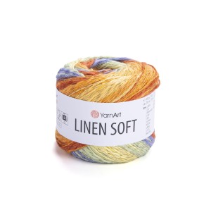 WŁÓCZKA YarnArt Linen Soft 7412 Multicolor