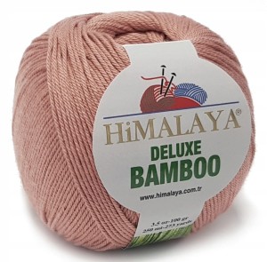 WŁÓCZKA Himalaya Deluxe Bamboo 43 Morela