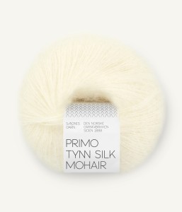 Włóczka Sandnes Garn Primo Tynn Silk Mohair 1012 Ecru