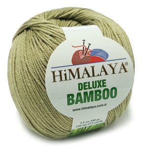 WŁÓCZKA Himalaya Deluxe Bamboo 124-32 Oliwka