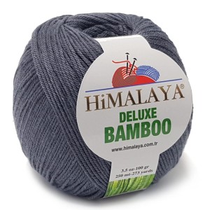 WŁÓCZKA Himalaya Deluxe Bamboo 124-37 Ciemny Szary