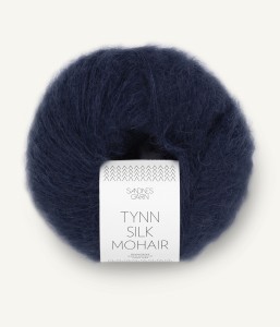 Włóczka Sandnes Garn Tynn Silk Mohair 5581 Ciemny Granat