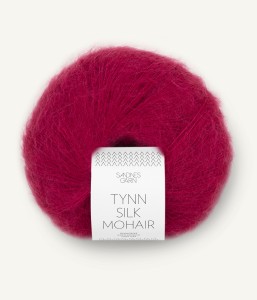 Włóczka Sandnes Garn Tynn Silk Mohair 4255 Malinowa Czerwień