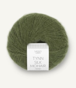 Włóczka Sandnes Garn Tynn Silk Mohair 9062 Oliwka