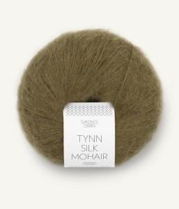 Włóczka Sandnes Garn Tynn Silk Mohair 9873 Ciemna Oliwka