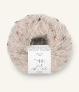 Włóczka Sandnes Garn Tynn Silk Mohair 2600 Szarobeżowy Tweed