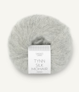 Włóczka Sandnes Garn Tynn Silk Mohair 1022 Jasny Szary