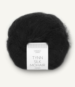 Włóczka Sandnes Garn Tynn Silk Mohair 1099 Czarny