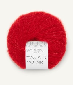 Włóczka Sandnes Garn Tynn Silk Mohair 4219 Czerwony