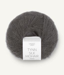 Włóczka Sandnes Garn Tynn Silk Mohair 3800 Ciemny Szary