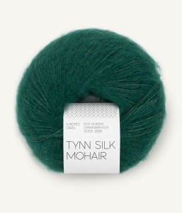 Włóczka Sandnes Garn Tynn Silk Mohair 7772 Szmaragdowa Zieleń