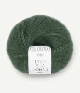 Włóczka Sandnes Garn Tynn Silk Mohair 8581 Głęboka Zieleń Lasu