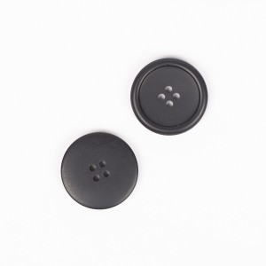 Guzik Czarny Matowy 23mm 1szt. #815 Drops