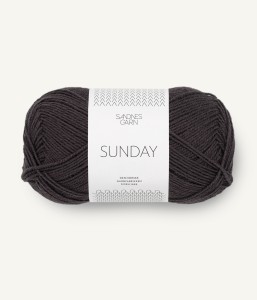 Włóczka Sandnes Garn Sunday 3800 Przydymiony Czarny