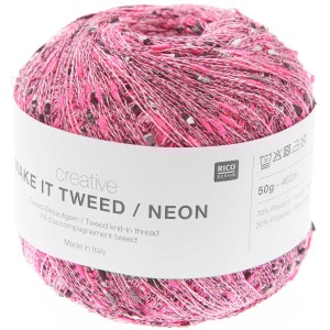 Włóczka Rico Design Creative Make It Tweed Neon 002 Róż