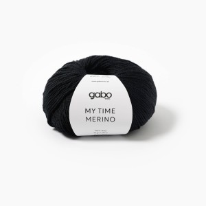 Włóczka Gabo Wool My Time Merino 500 Czarny