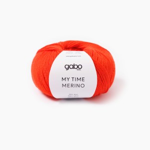 Włóczka Gabo Wool My Time Merino 9522 Czerwona Pomarańcza