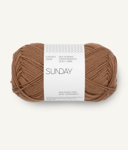 Włóczka Sandnes Garn Sunday 3052 Brązowy Pekan