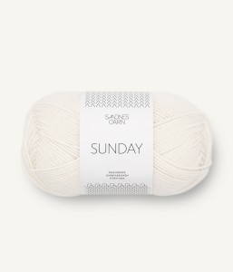Włóczka Sandnes Garn Sunday 1001 Śnieżny Biały